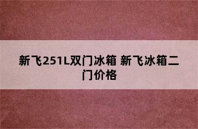 新飞251L双门冰箱 新飞冰箱二门价格